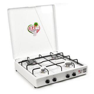 KUCHENKA GAZOWA CZTERO PALNIKOWA NA GAZ PROPAN BUTAN  Z TERMOPARA DO STOSOWANA W POMIESZCZENIACH
