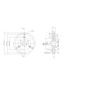 ADAPTER,TARCZA UCHWYT DO PODZIELNIC ŚREDNICA 110mm -  pod uchwyt 80mm