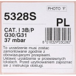 KUCHENKA GAZOWA TRZY PALNIKOWA NA GAZ PROPAN BUTAN  Z TERMOPARA DO STOSOWANA W POMIESZCZENIACH 