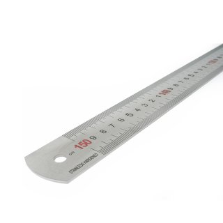 LINIAŁ STALOWY GRAWEROWANY 1500mm/38mm OD PRAWEJ  DO LEWEJ 