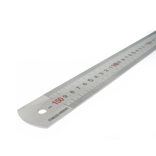 LINIAŁ STALOWY GRAWEROWANY 1500mm/38mm OD PRAWEJ  DO LEWEJ 