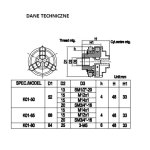 Uchwyt tokarski  3szczękowy  65mm  z trzpieniem Morse 2