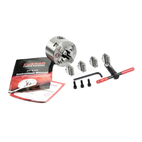 Uchwyt tokarski 4 szczękowy samocentrujący 80mm DIN6350